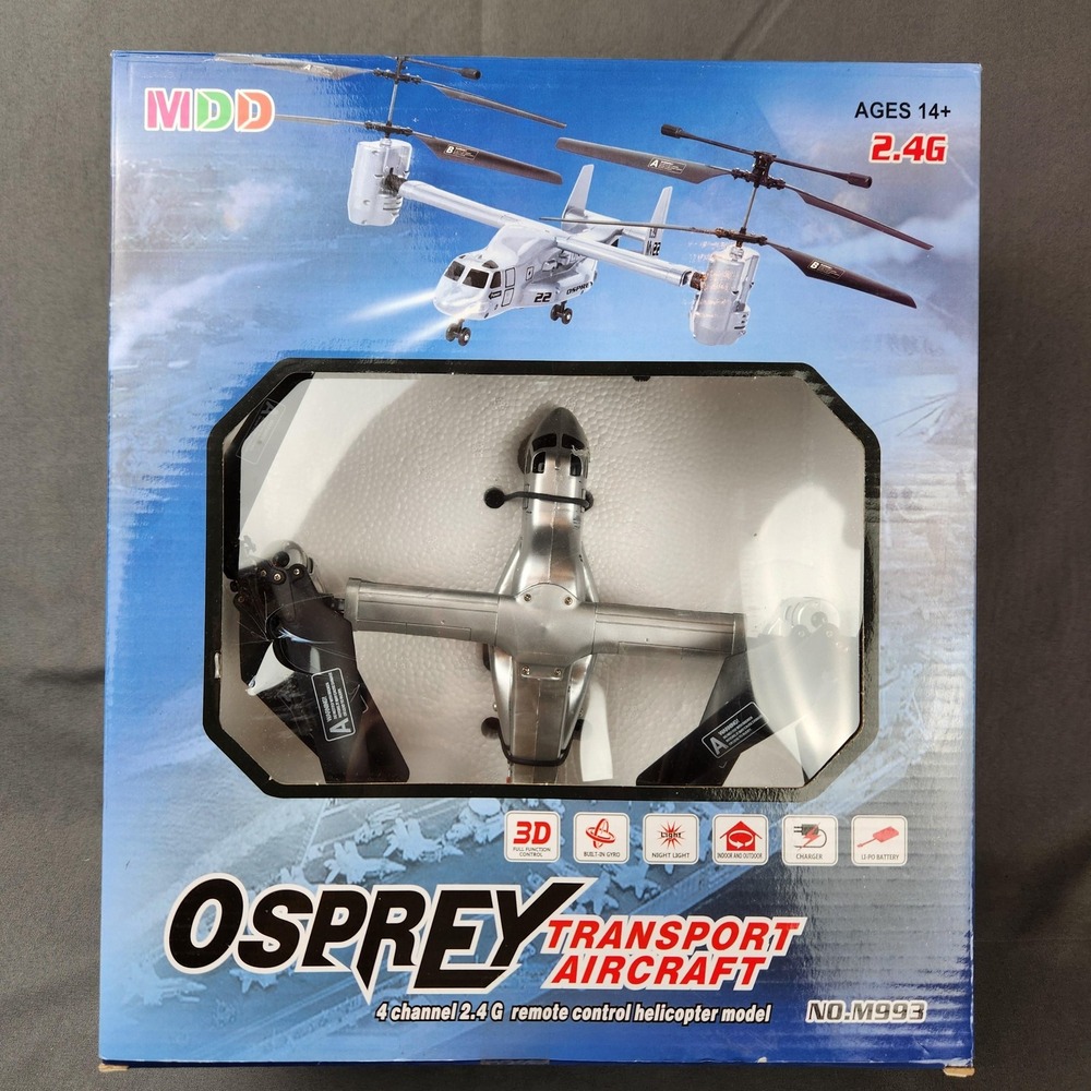 MDD Osprey Transport Aircraft 4-Channel 2.4G Remote Control‎ Helicopter M993